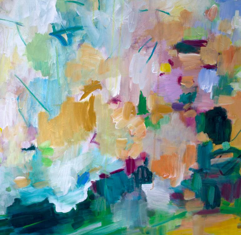 Original Abstract Expressionism Landscape Painting by Geesien Postema