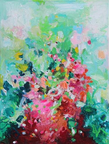 Original Abstract Botanic Paintings by Geesien Postema