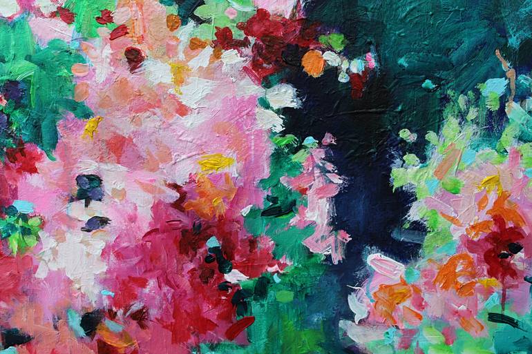 Original Abstract Botanic Painting by Geesien Postema