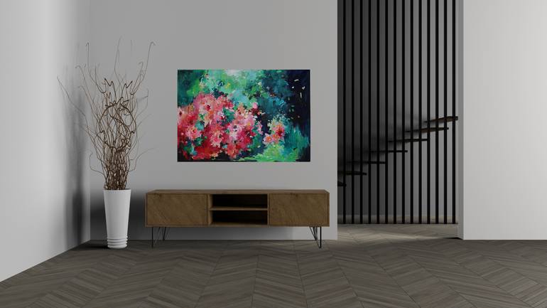 Original Abstract Botanic Painting by Geesien Postema