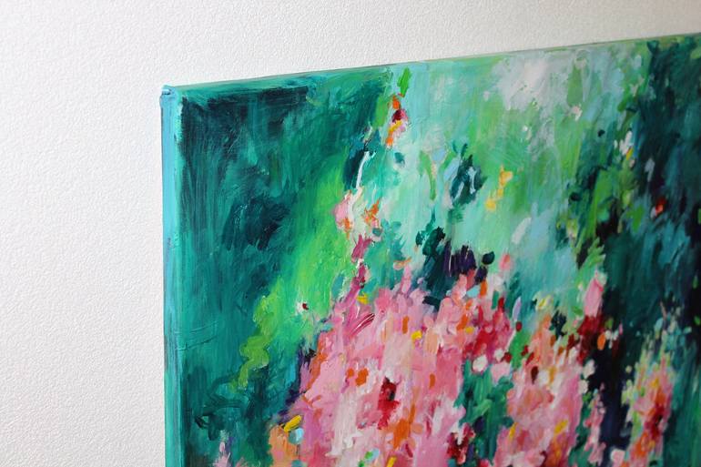 Original Abstract Botanic Painting by Geesien Postema