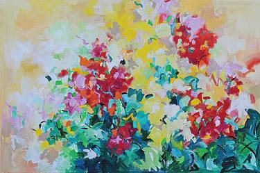 Print of Abstract Botanic Paintings by Geesien Postema