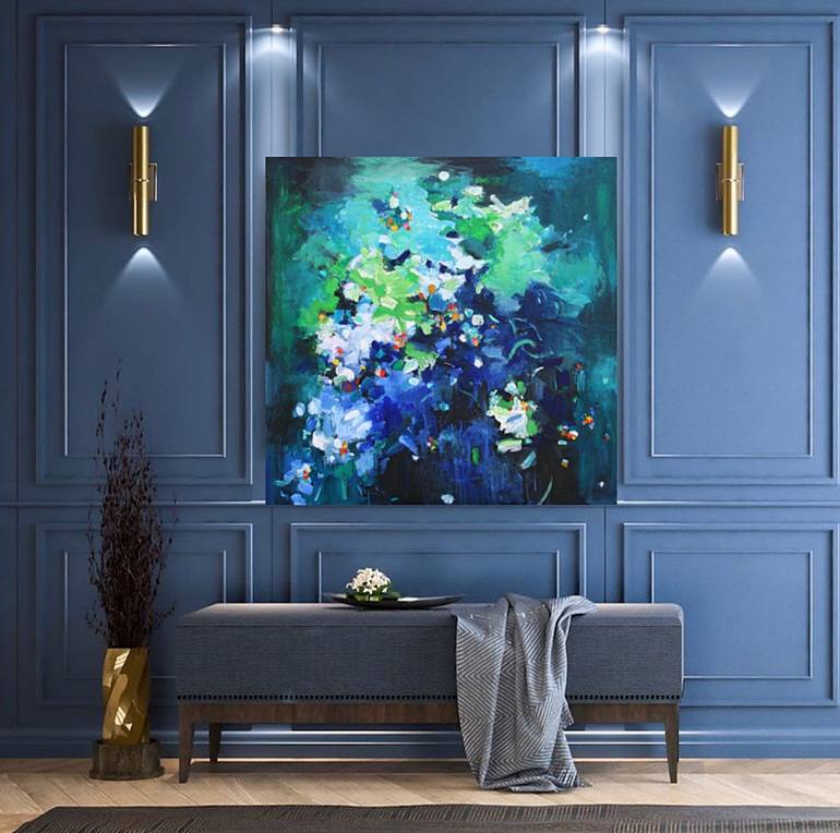 Original Abstract Expressionism Abstract Painting by Geesien Postema
