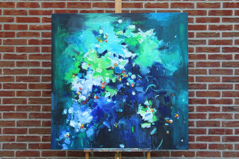 Original Abstract Expressionism Abstract Painting by Geesien Postema