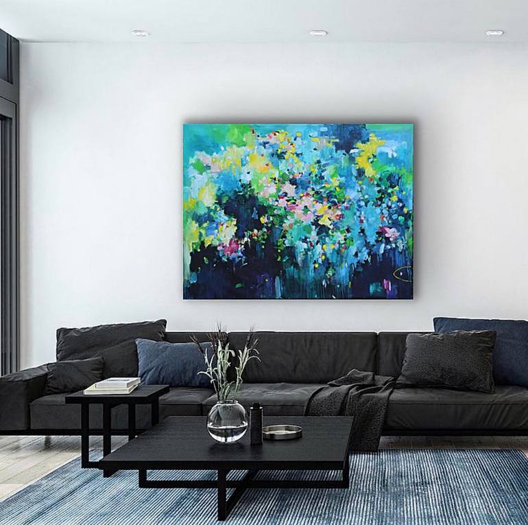 Original Abstract Expressionism Abstract Painting by Geesien Postema