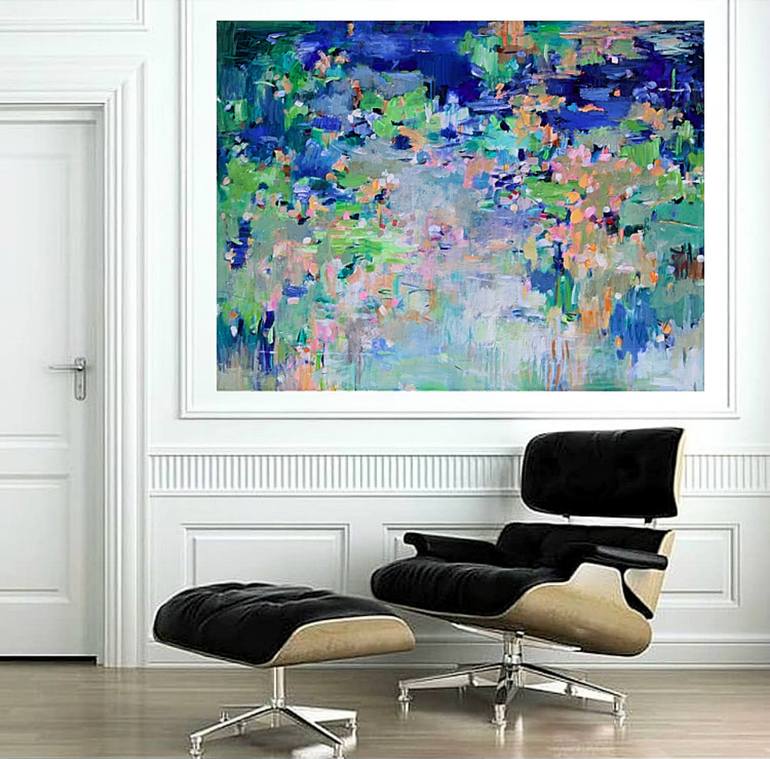 Original Abstract Seascape Painting by Geesien Postema