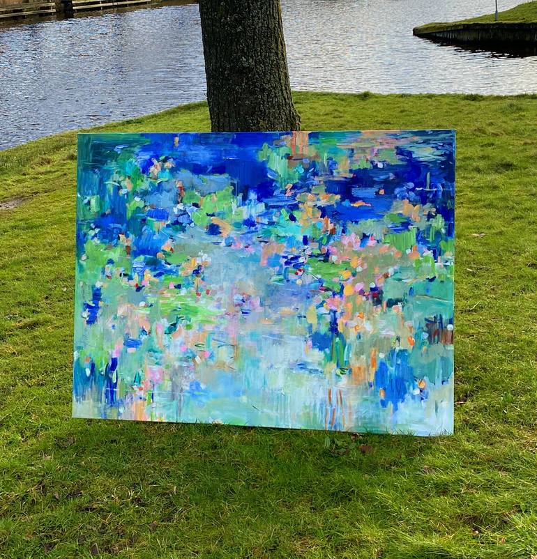 Original Abstract Seascape Painting by Geesien Postema