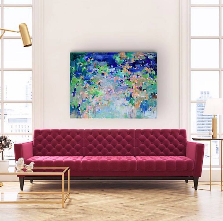 Original Abstract Seascape Painting by Geesien Postema