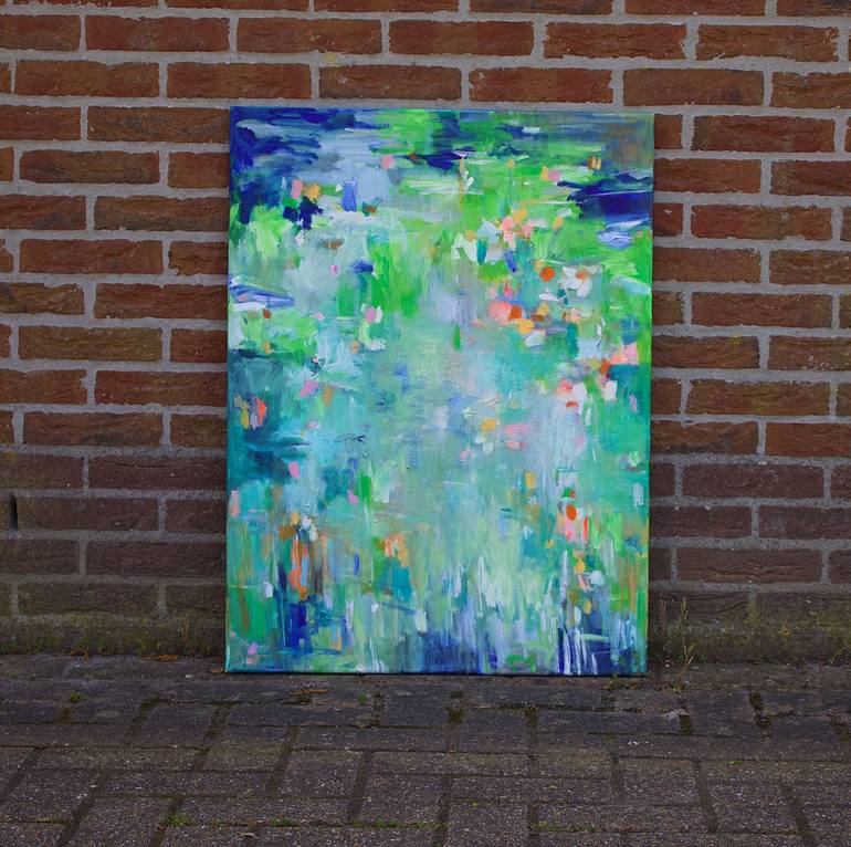 Original Abstract Expressionism Abstract Painting by Geesien Postema