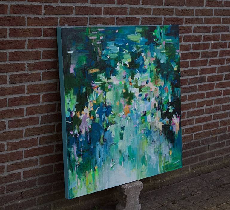 Original Abstract Expressionism Water Painting by Geesien Postema