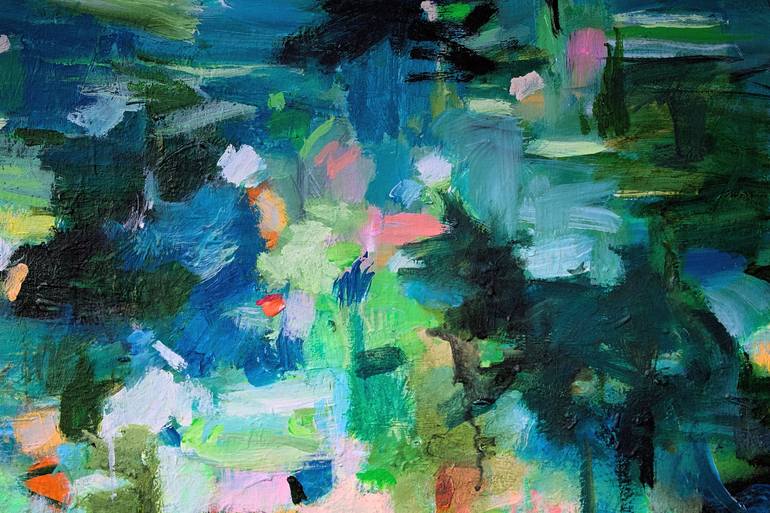 Original Abstract Expressionism Water Painting by Geesien Postema