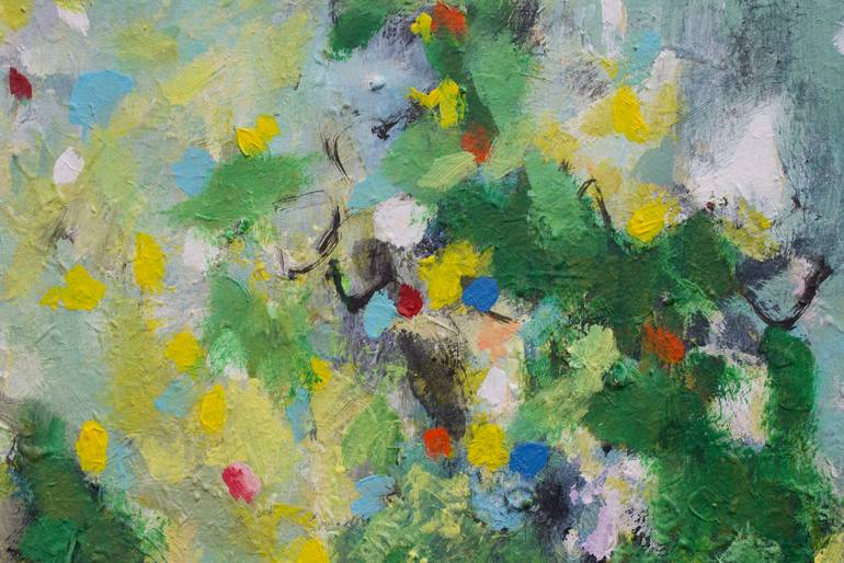 Original Abstract Botanic Painting by Geesien Postema