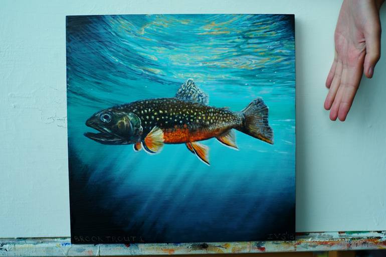 Original Fish Painting by IVS art