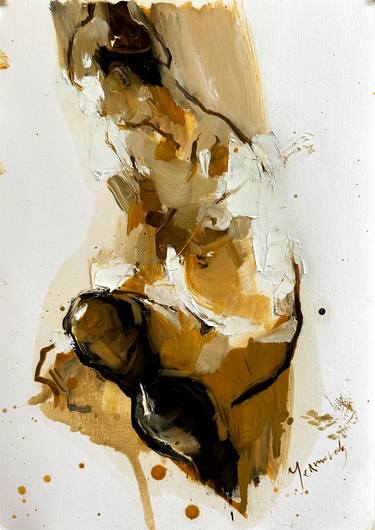 Original Abstract Nude Painting by Iryna Yermolova