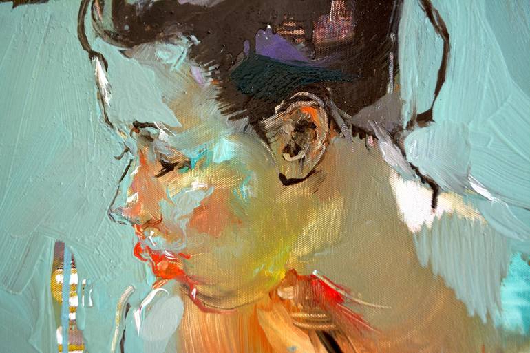 Original Impressionism Portrait Painting by Iryna Yermolova