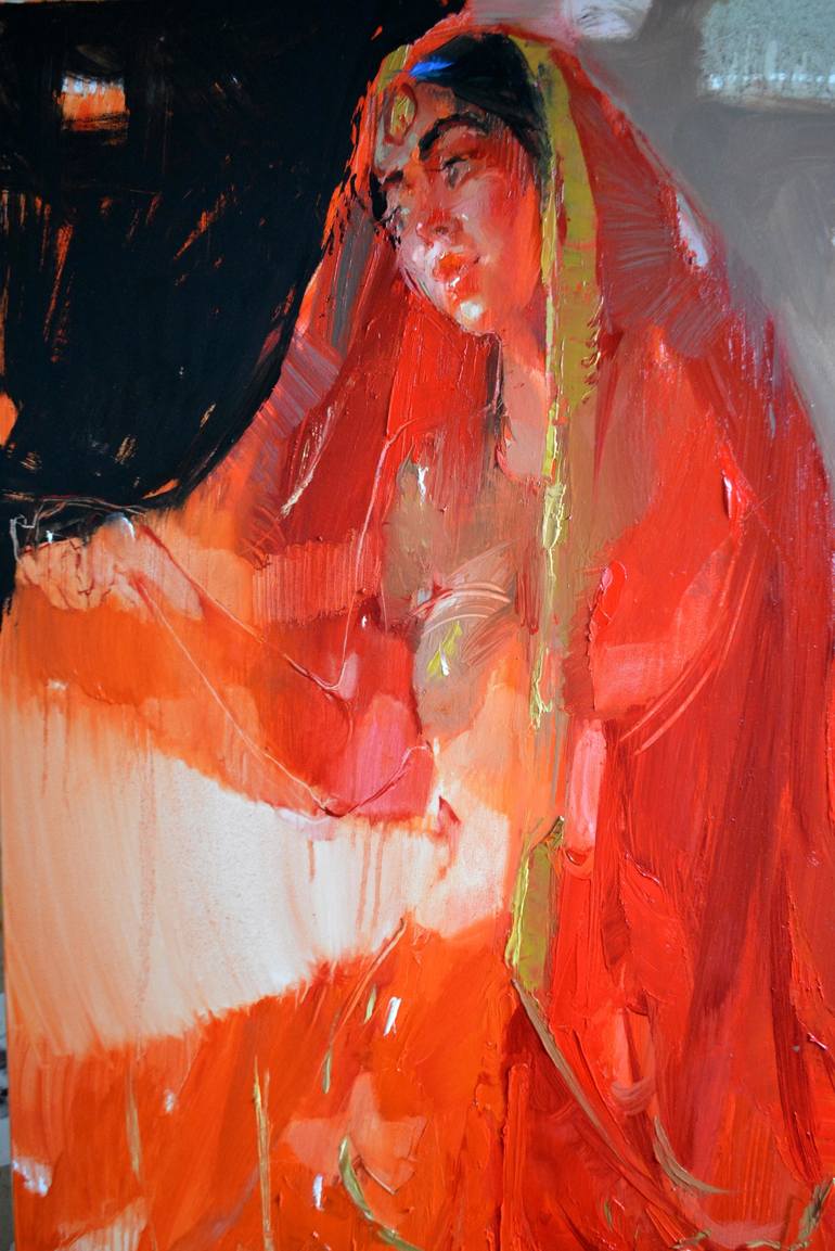 Original Impressionism Women Painting by Iryna Yermolova