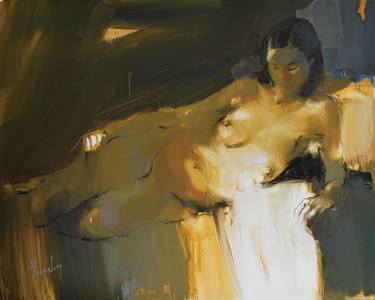 Original Abstract Nude Paintings by Iryna Yermolova