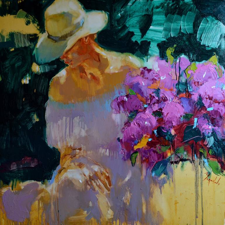 Once in a spring park Painting by Iryna Yermolova | Saatchi Art