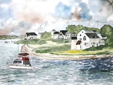 Original Boat Painting by Derek McCrea