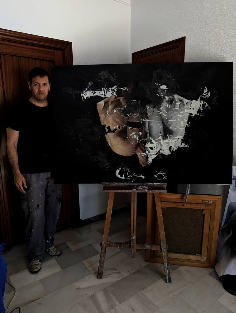 Original Figurative Nude Painting by Raúl Lara
