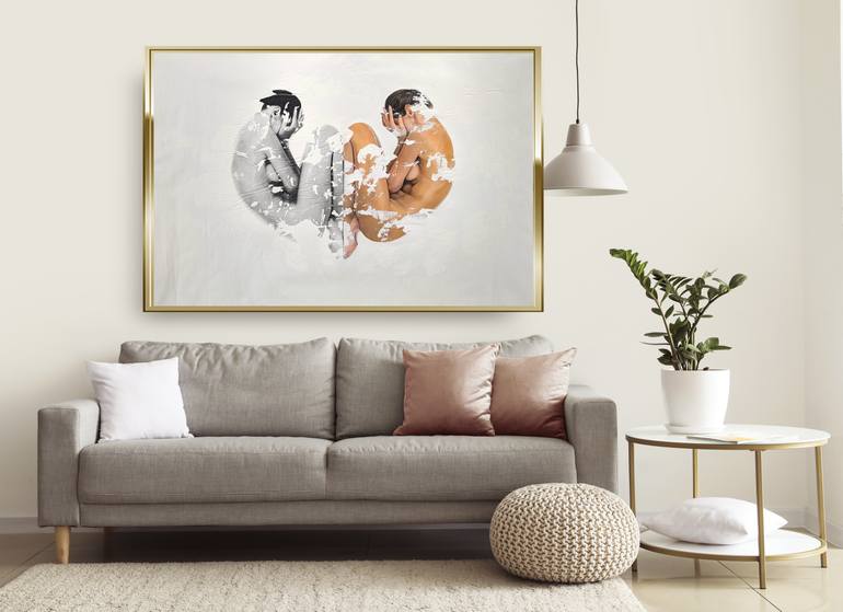 Original Figurative Nude Painting by Raúl Lara
