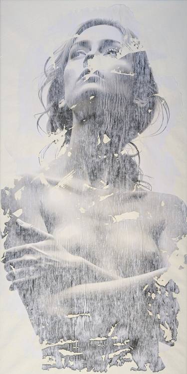 Original Abstract Expressionism Nude Paintings by Raúl Lara