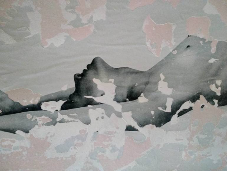 Original Figurative Nude Painting by Raúl Lara