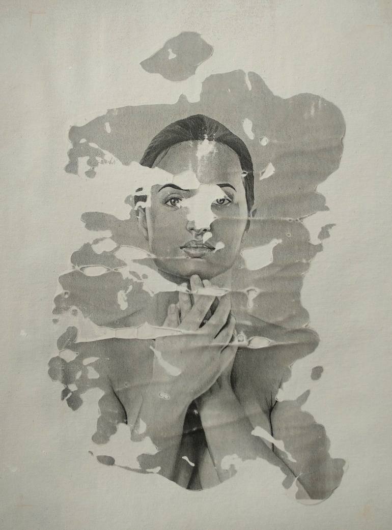 Original Expressionism Women Painting by Raúl Lara