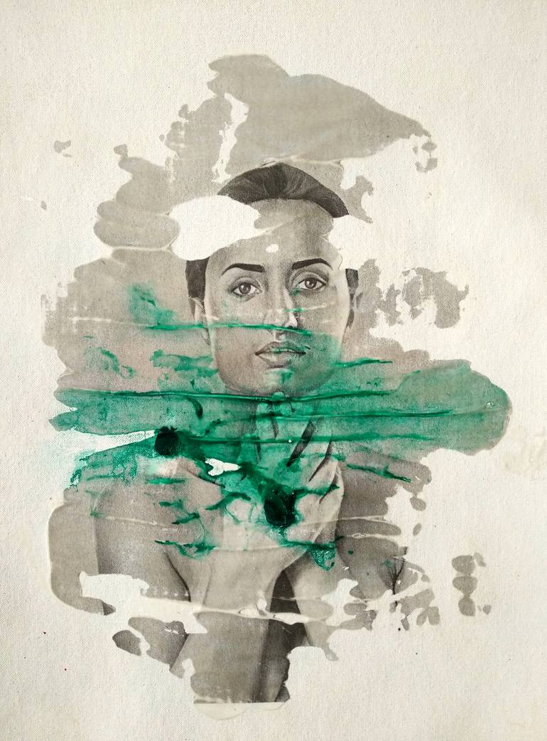 Original Figurative Women Painting by Raúl Lara