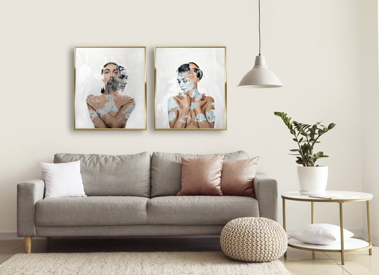 Original Figurative Women Painting by Raúl Lara