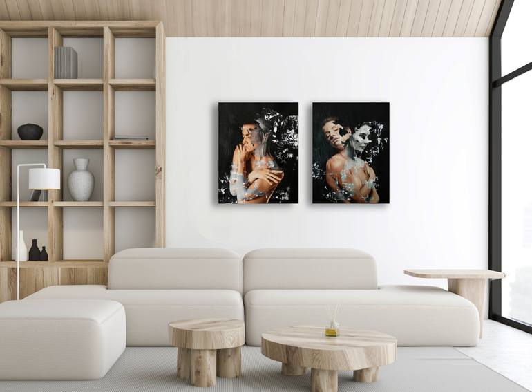 Original Figurative Women Painting by Raúl Lara