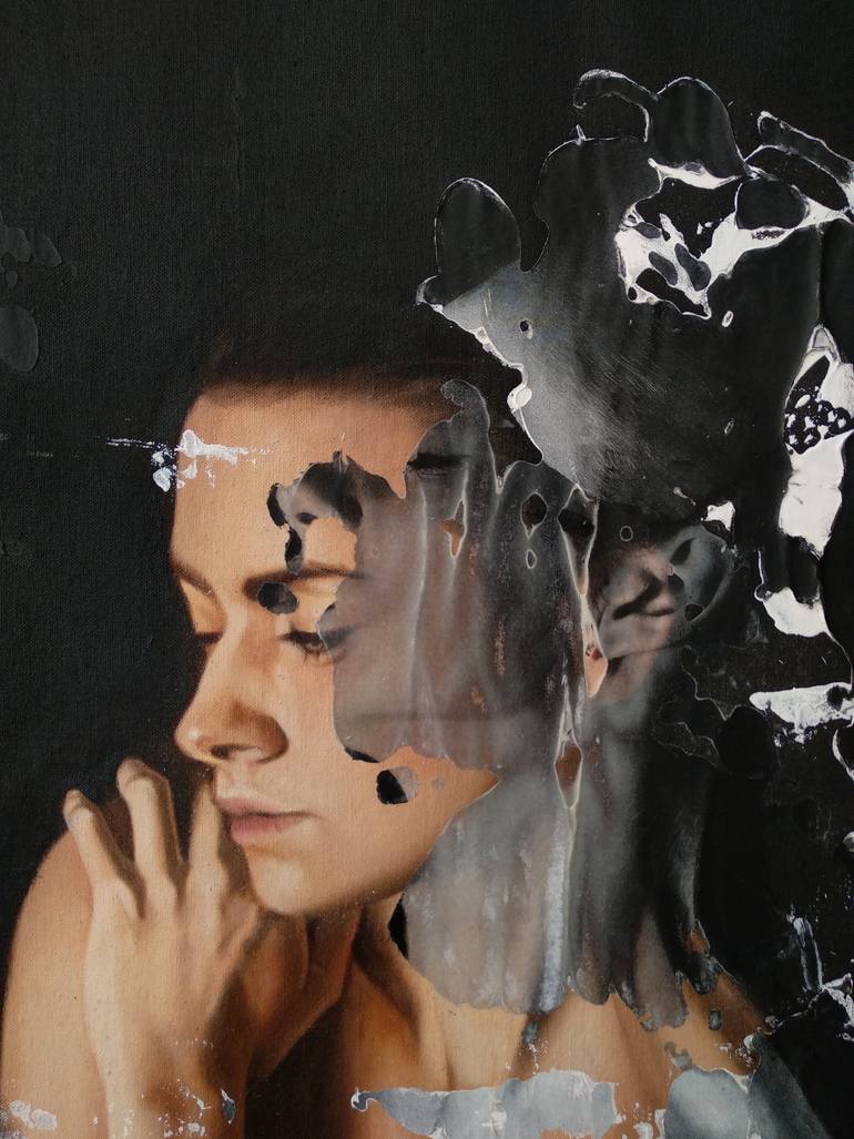 Original Figurative Women Painting by Raúl Lara