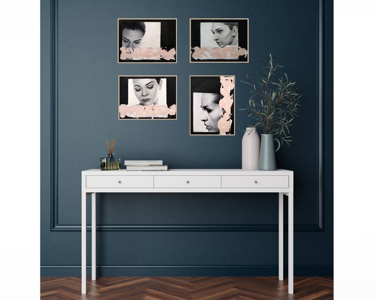 Original Minimalism People Painting by Raúl Lara