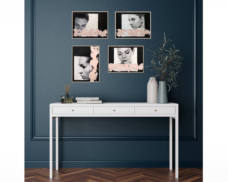 Original Minimalism People Painting by Raúl Lara