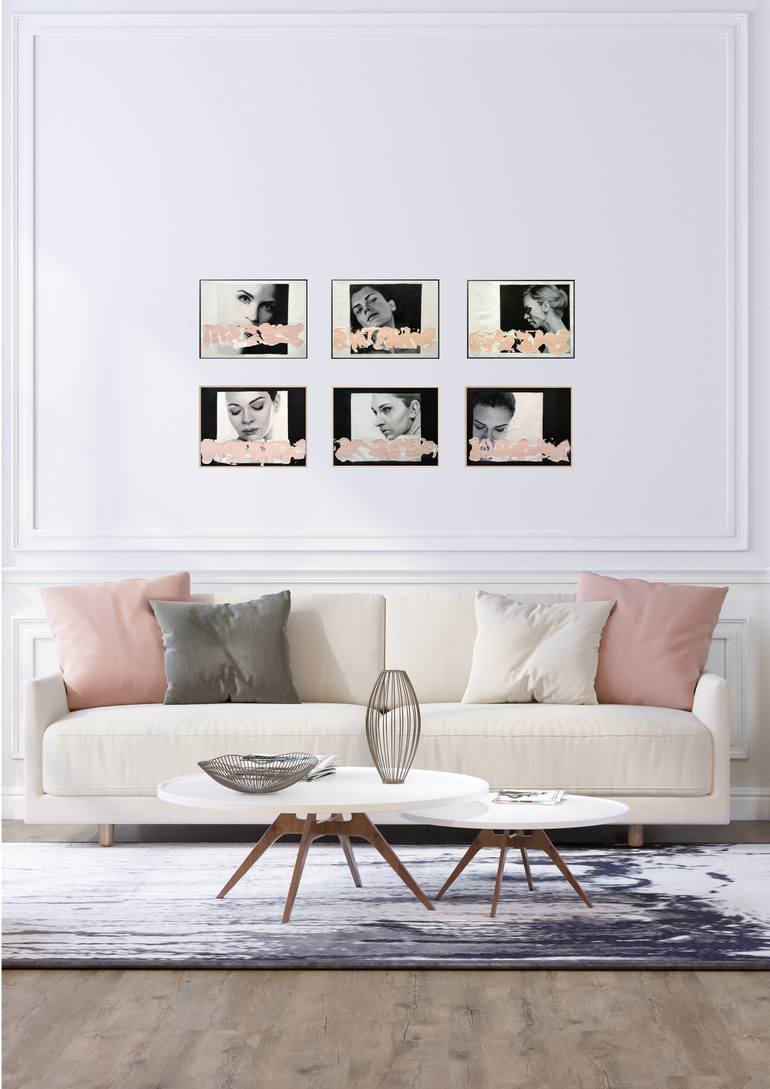 Original Minimalism People Painting by Raúl Lara