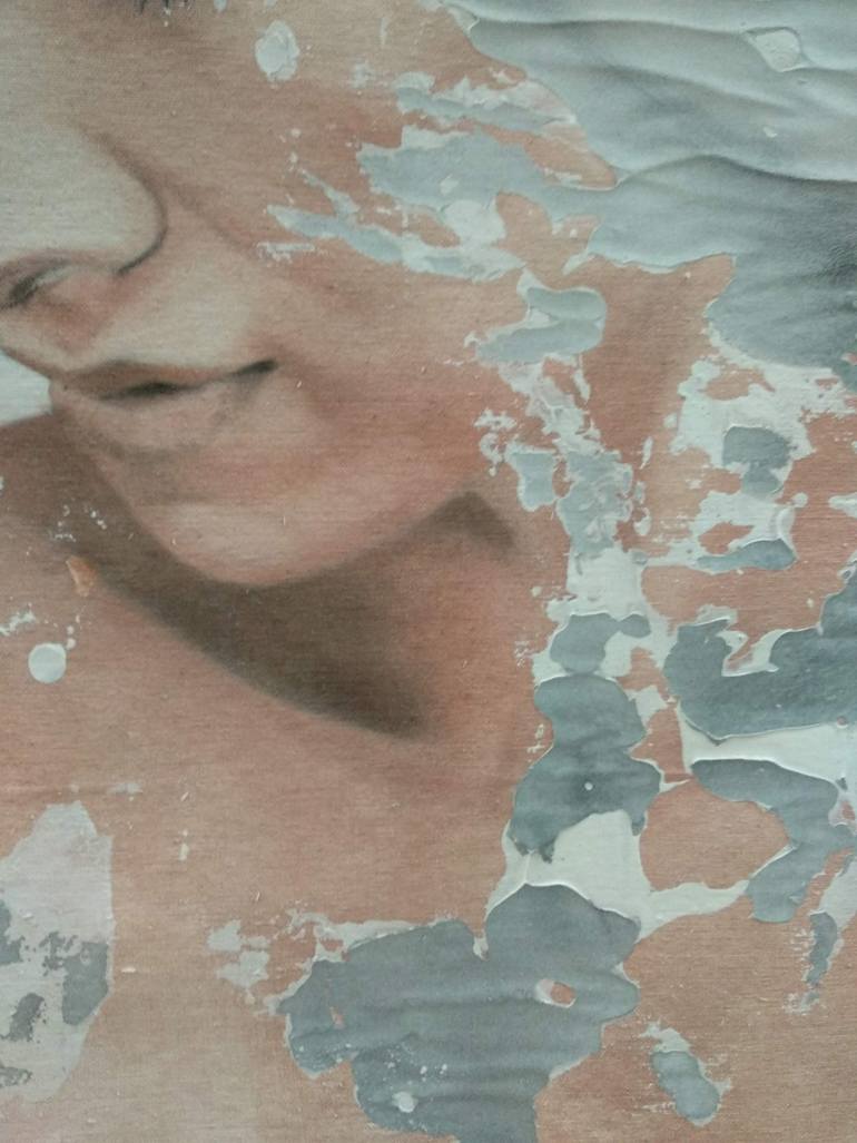Original Minimalism People Painting by Raúl Lara