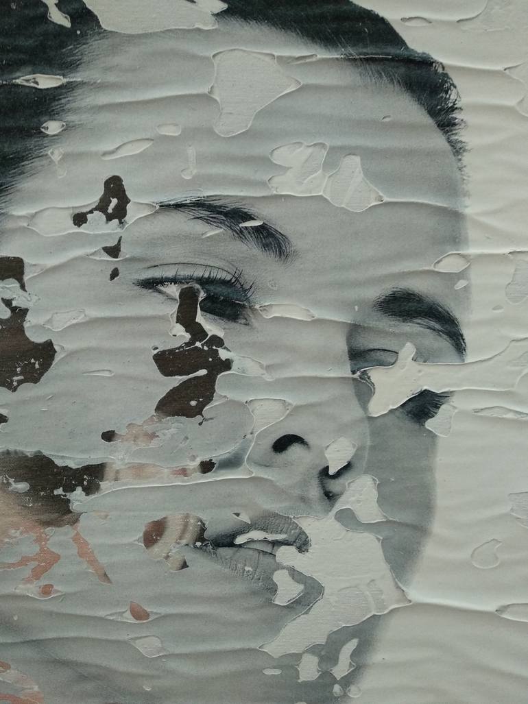 Original Minimalism People Painting by Raúl Lara