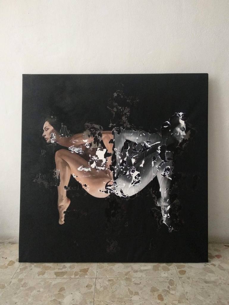 Original Figurative Nude Painting by Raúl Lara
