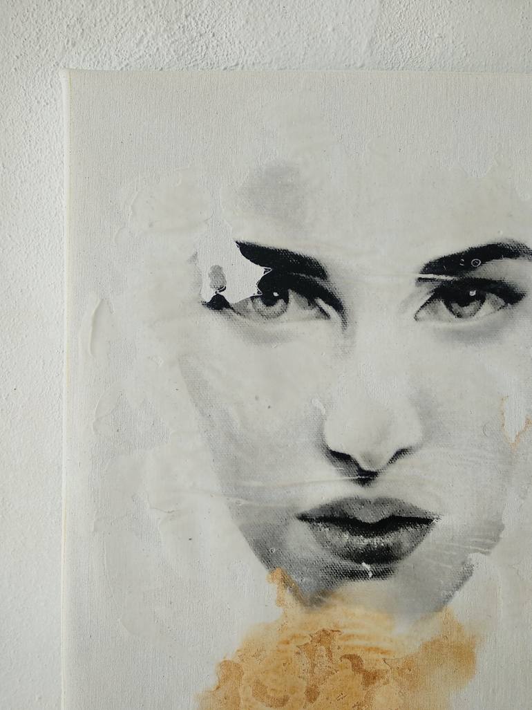 Original Minimalism People Painting by Raúl Lara