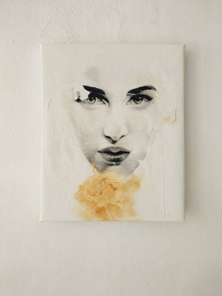 Original Minimalism People Painting by Raúl Lara