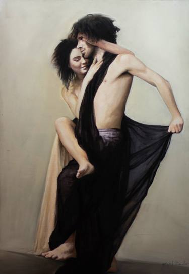 Print of Figurative Love Paintings by Yigit Dundar