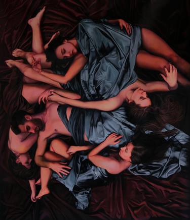 Print of Figurative Erotic Paintings by Yigit Dundar