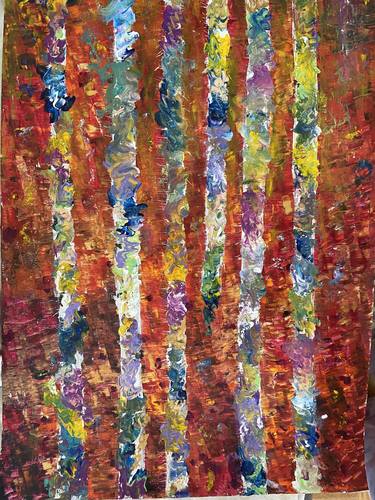 Original Abstract Expressionism Abstract Painting by Nalini Khattar