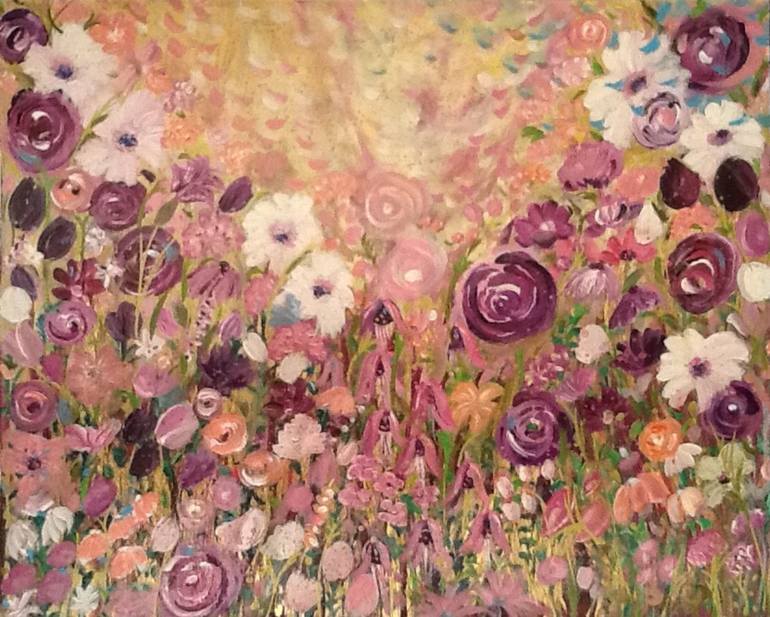Original Abstract Painting by Nalini Khattar | Abstract Art on Paper | For the love of lilac