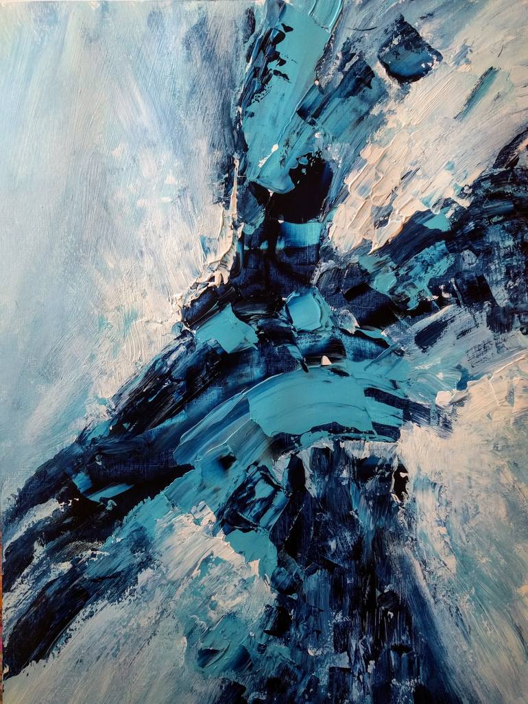 Blue Painting by Nalini Khattar | Saatchi Art