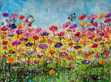 Print of Modern Garden Paintings by Nalini Khattar