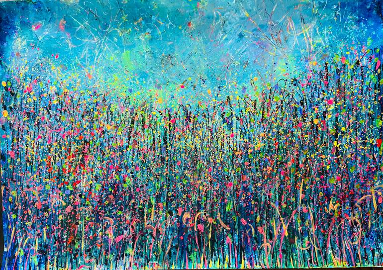 Original Abstract Expressionism Abstract Painting by Nalini Khattar