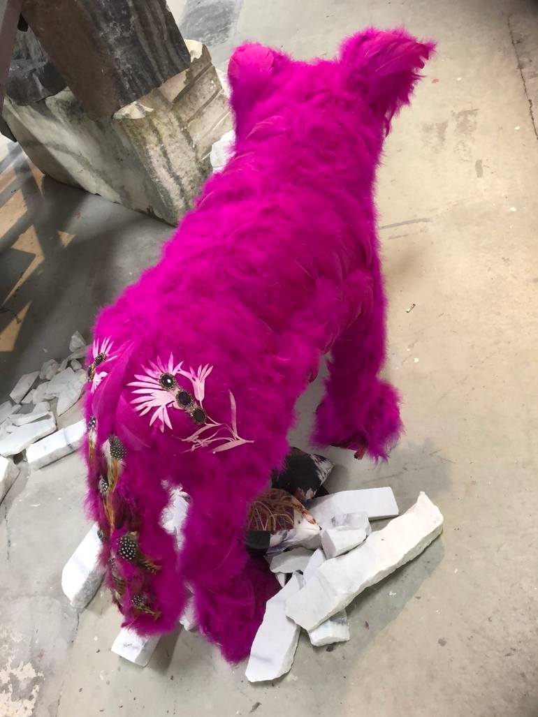 Original Abstract Expressionism Animal Installation by Sam Talbot-Kelly
