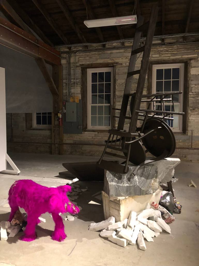 Original Abstract Expressionism Animal Installation by Sam Talbot-Kelly