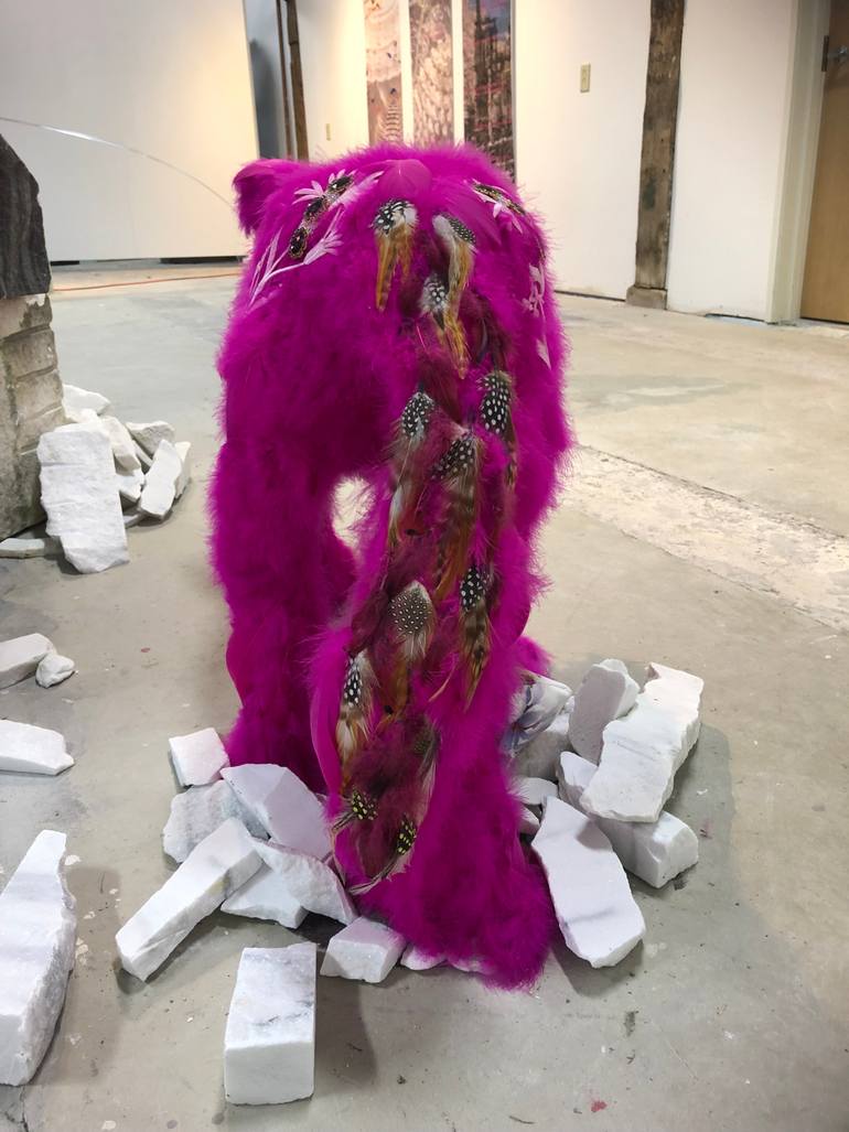 Original Abstract Expressionism Animal Installation by Sam Talbot-Kelly